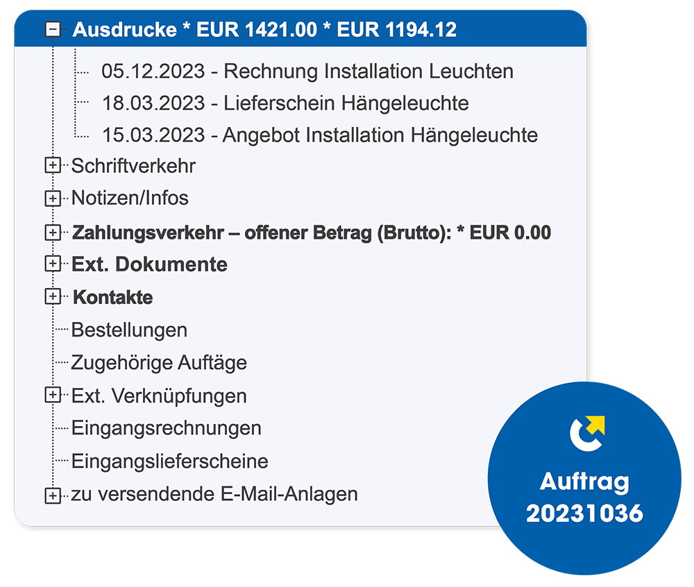 LC-TOP Handwerkersoftware Dokumentverwaltung