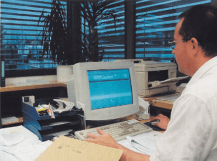 Alter Rechner mit LC-TOP